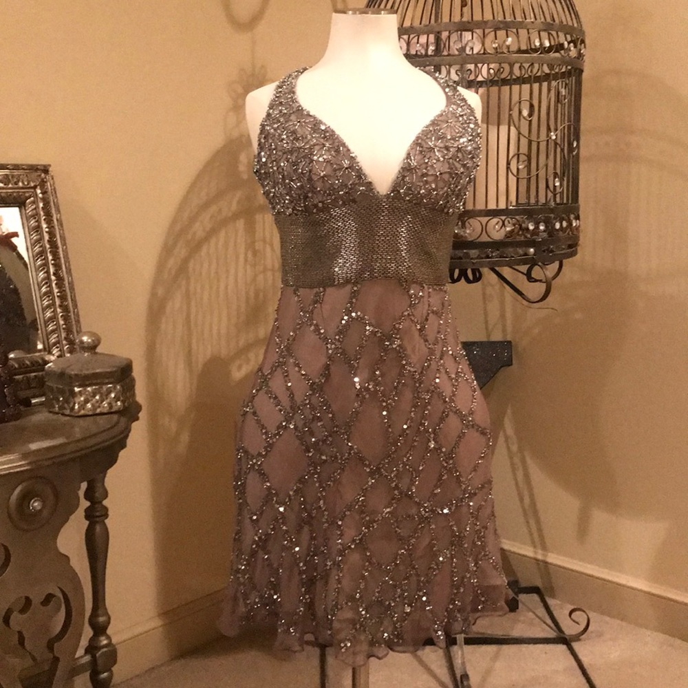 Gorgeous Hand Beaded Scala Cocktail Dress